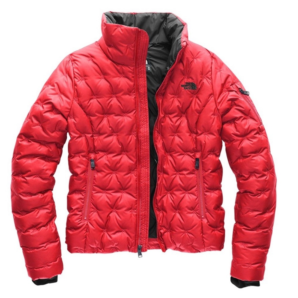 Like New Women's North Face Holladown Crop Jacket Red size Small S Northface